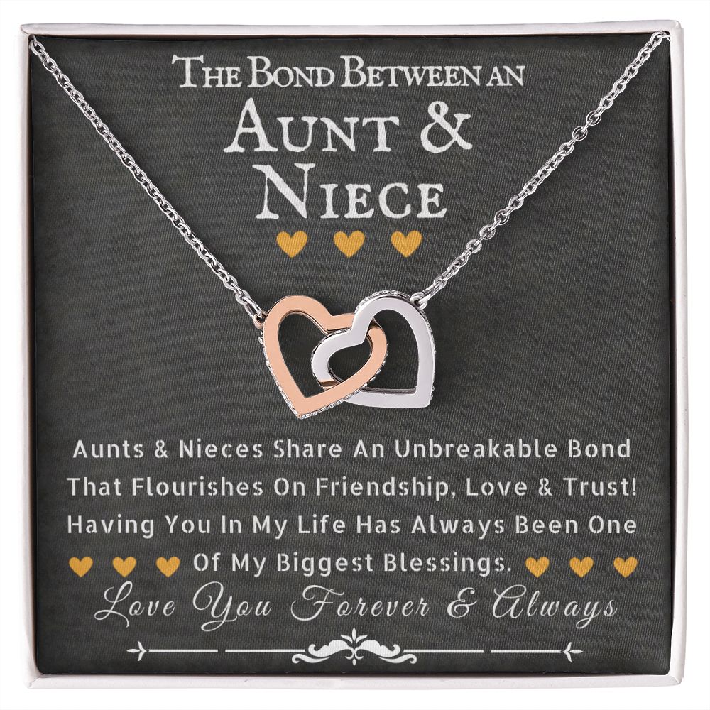 Aunt and Nieces Perfect Pair Interlocking Circle Necklace - 14K White Gold
