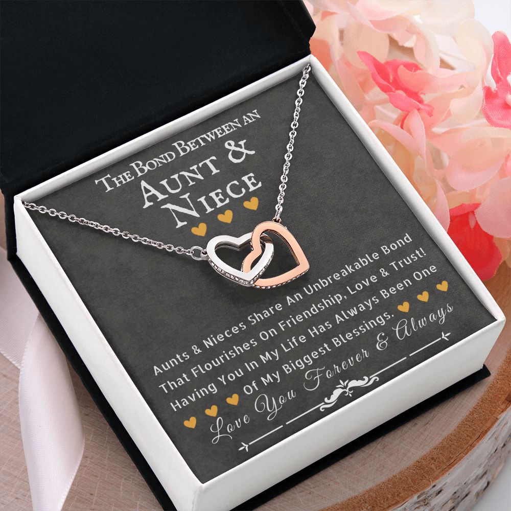 Aunt Necklace Gift From Niece, Thank You Aunt, Interlocking Circles Necklace  Sterling Silver - Etsy